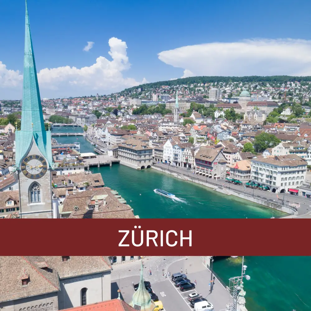Stadtansicht von Zürich